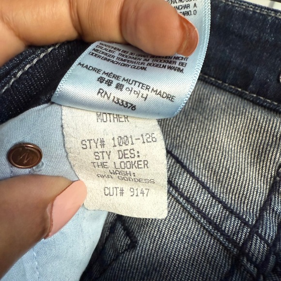 Mother size 26 a.k.a. goddess The Looker dark blue minimalist‎ jeans - Picture 9 of 9